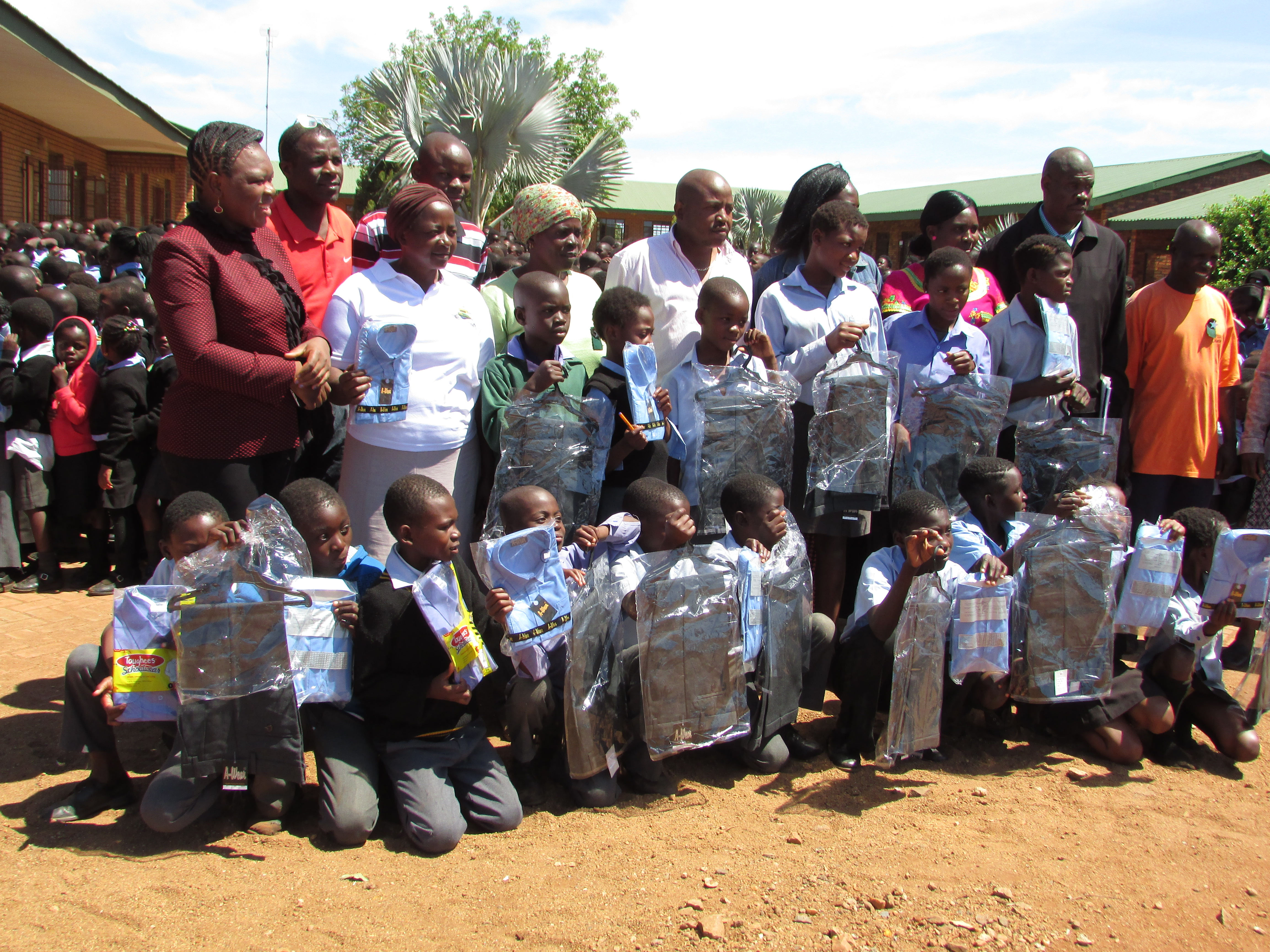 School Uniform Handover at Joas Phahlela Primary School in 2015